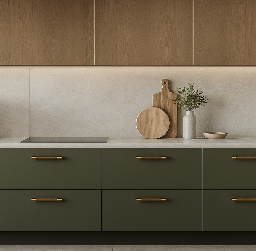Maniglia 3146 | Zigrinata | Ottone Antico