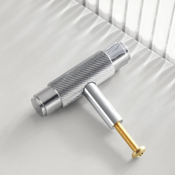 T-bar 3146 | Gerillt | Chrom