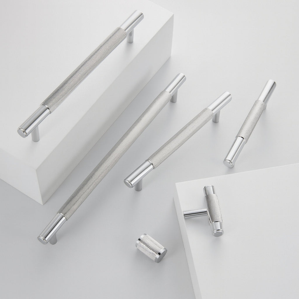 Knob 3146 | Ribbed | Chrome