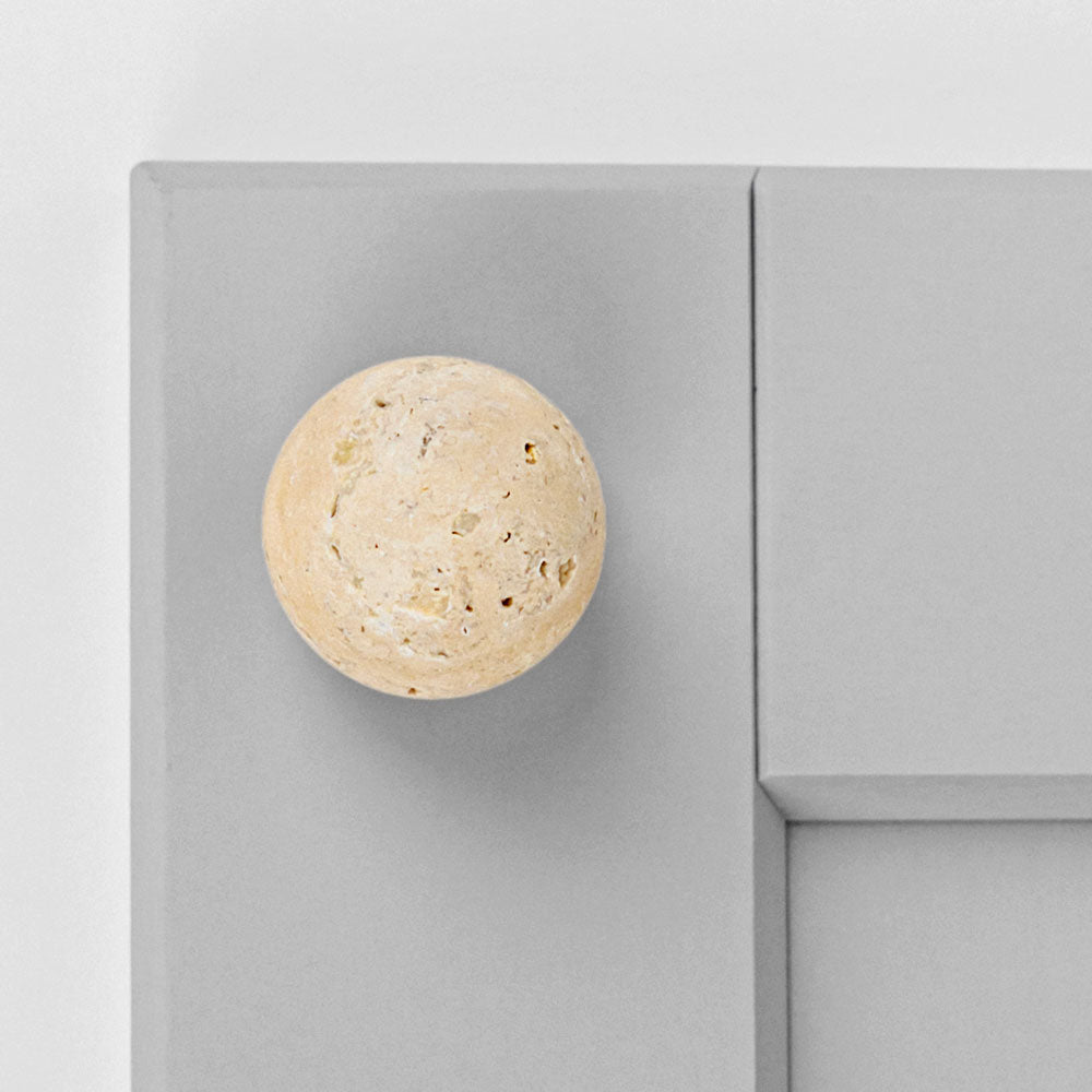 Gałka DR101 | Marmur | Travertine