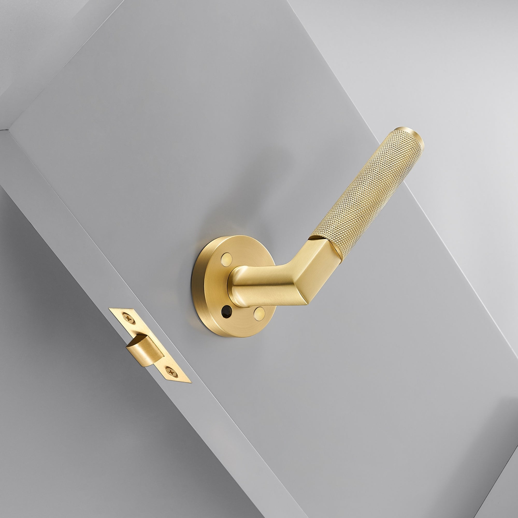Türgriff 308A-243 | Gerändelt | Messing