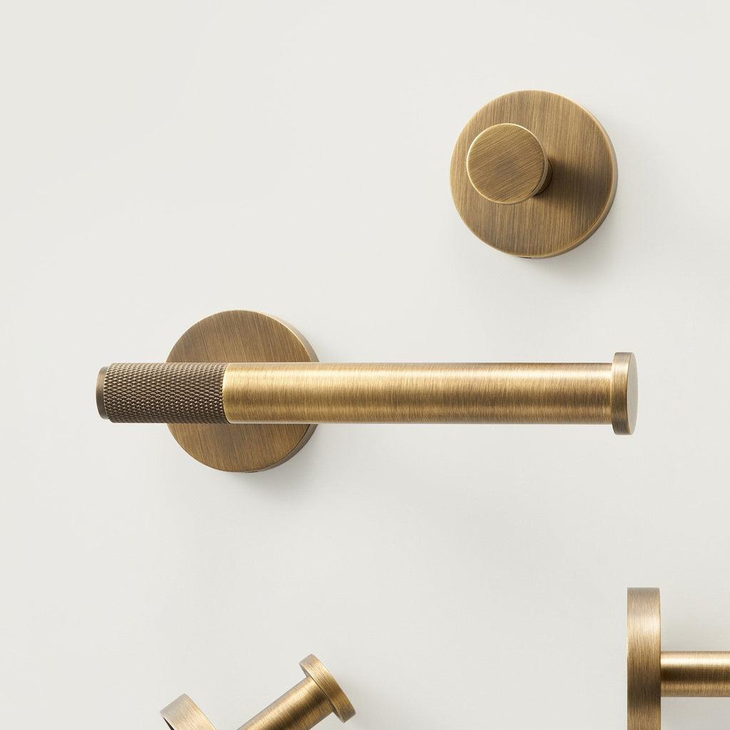 Porta rotolo BA01-HD160 | Ottone Anticato