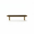 Maniglia CH098 | Zigrinata | Ottone Antico