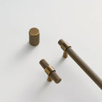 Knob CH035 | Knurled | Antique Brass