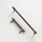 Maniglia CH016 | Zigrinata | Ottone Antico