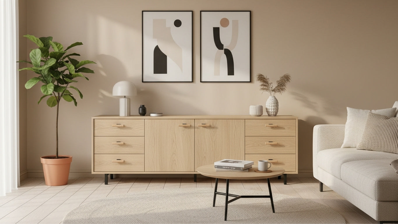 T-Bar CH076 | Bokträ + Svart