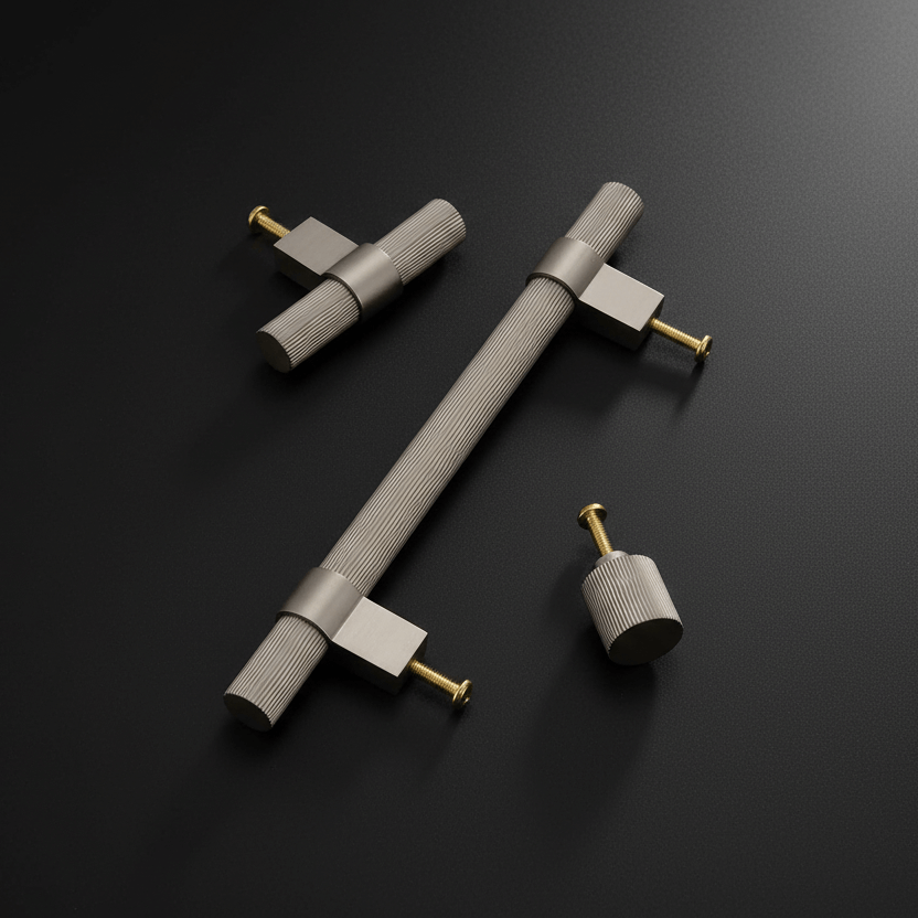 Handle 3138 | Ribbed | Nickel 