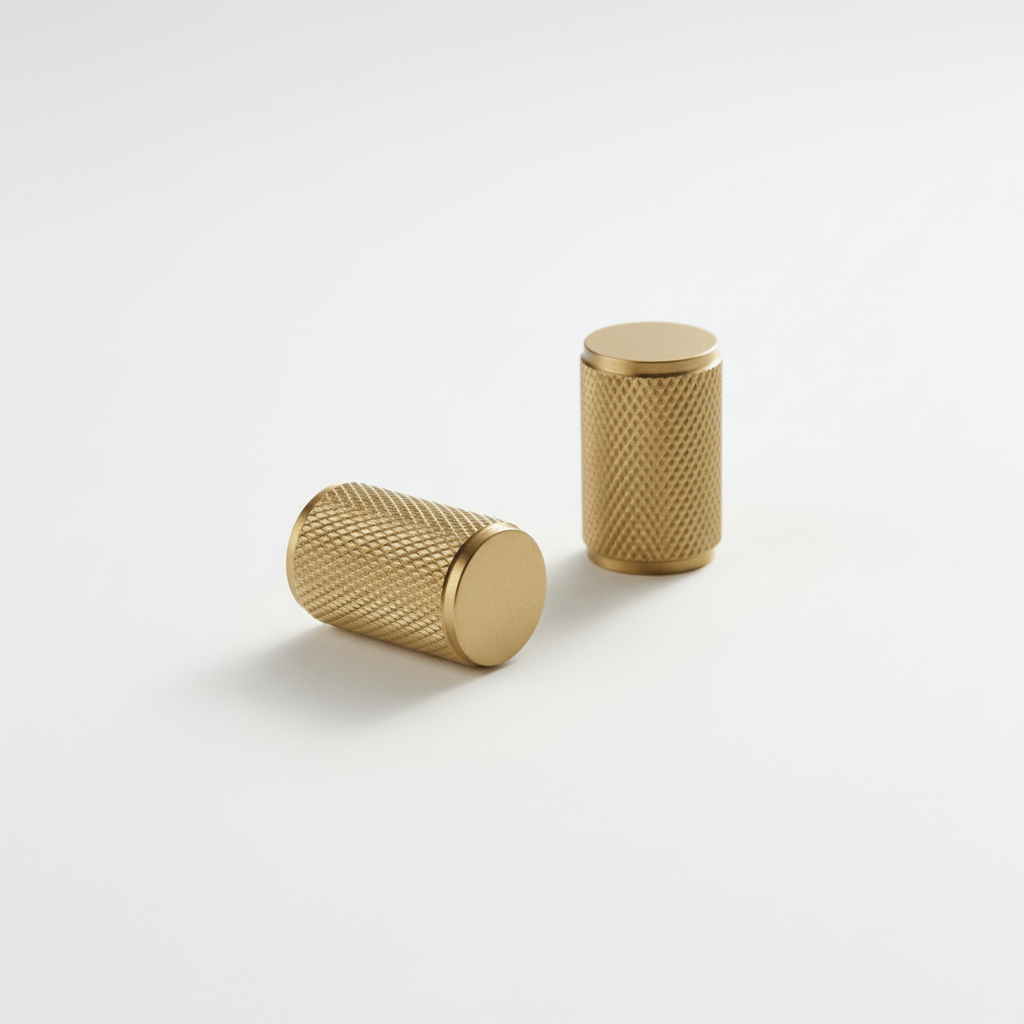 Knob CH035 | Knurled | Brass