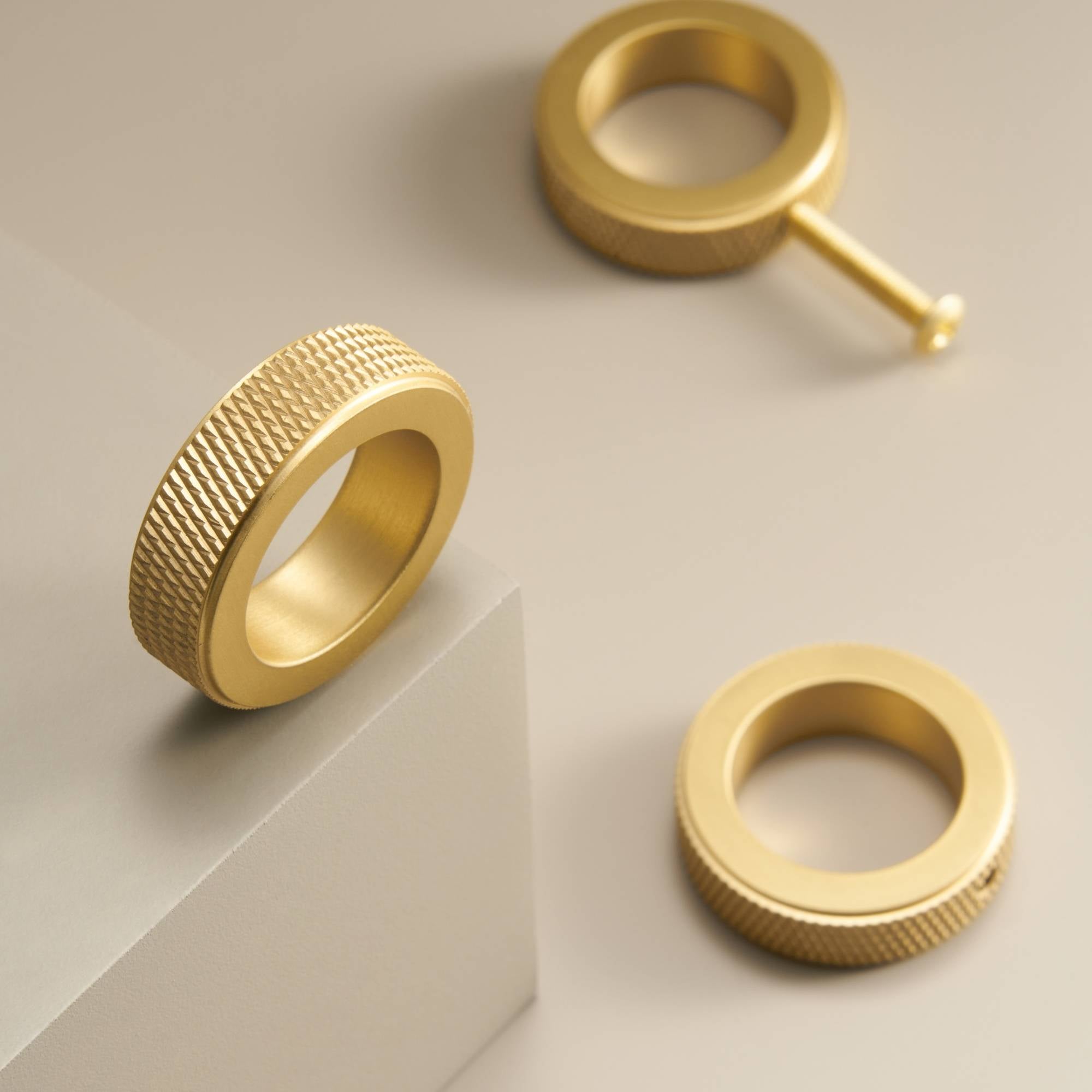 Bouton CH059B | Moleté | Laiton