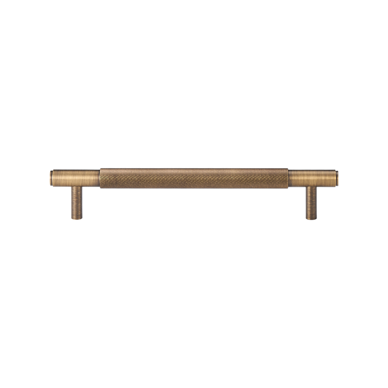 Maniglia 3146 | Zigrinata | Ottone Antico