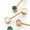 Furniture hasp 3091 | Brass + White 