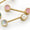 Furniture hasp 3091 | Brass + Abalone shell 