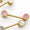Furniture hasp 3091 | Brass + Peachy Pink 