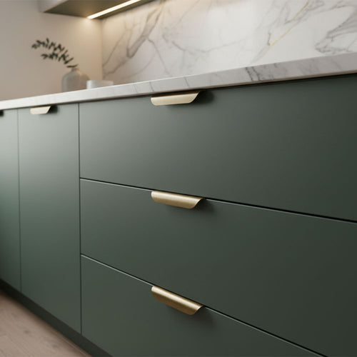 Maniglia CH015 | Profilo | Ottone Antico