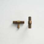 T-bar CH016 | Knurled | Antique Brass