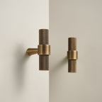 T-bar CH016 | Knurled | Antique Brass