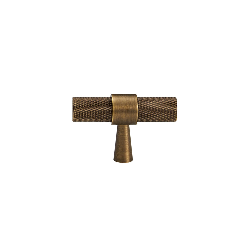 T-bar CH016 | Knurled | Antique Brass