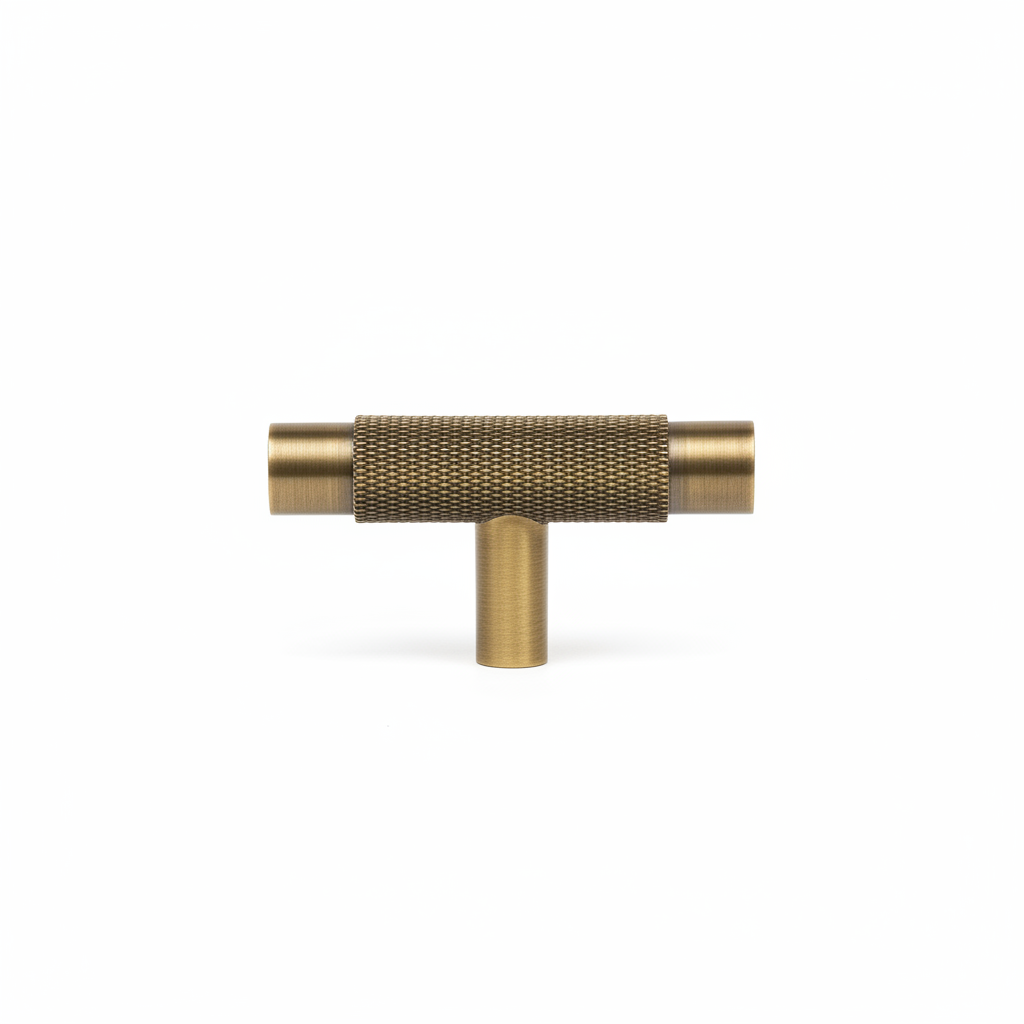 T-bar CH098 | Knurled | Antique Brass