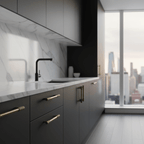 Maniglia 3018 | Zigrinata | Ottone Antico