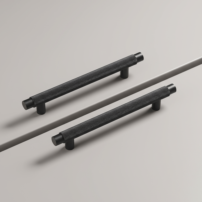 Handle 3137 | Knurled | Black