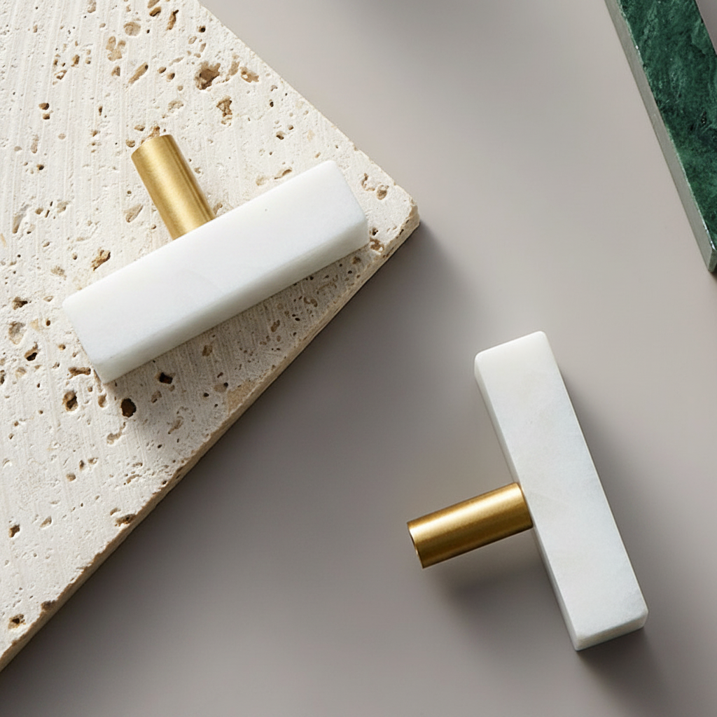 Barra a T 3143 | Vetro Organico + Ottone