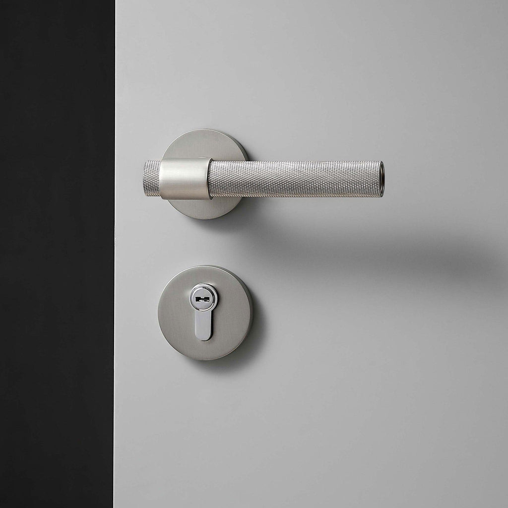 dörrhandtag 308a-247 | lättrat | matt borstad nickel