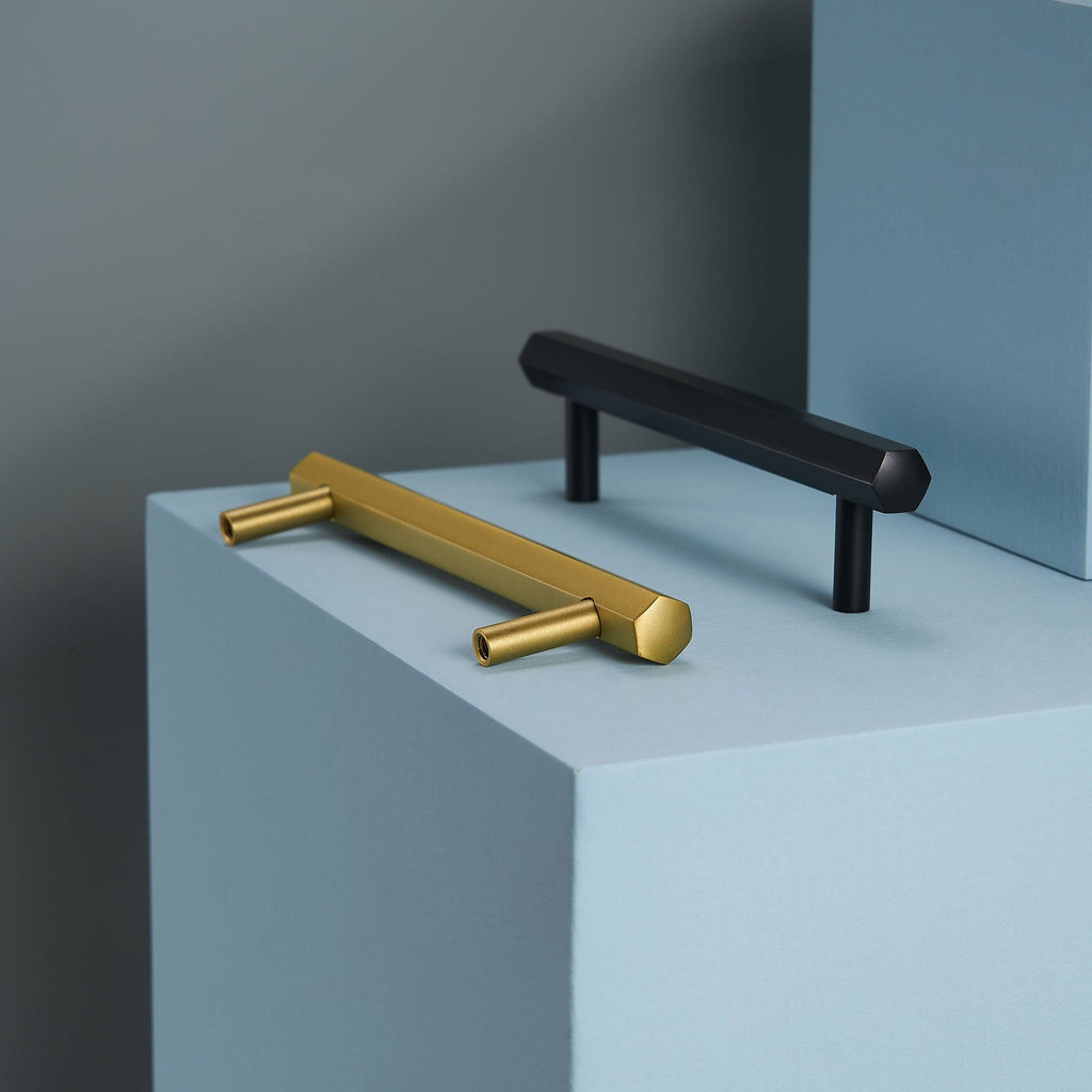 Handtag 3106 | Hexagon | Svart - Dooroom